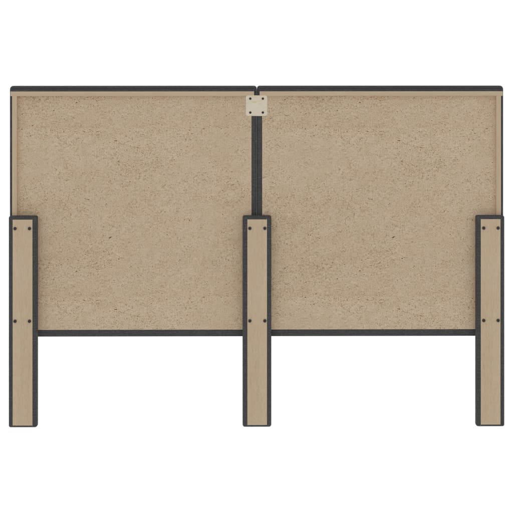 Hoofdbord 140x200 cm getuft stof donkergrijs is nu te koop bij PeponiXL, paradijselijk wonen!
