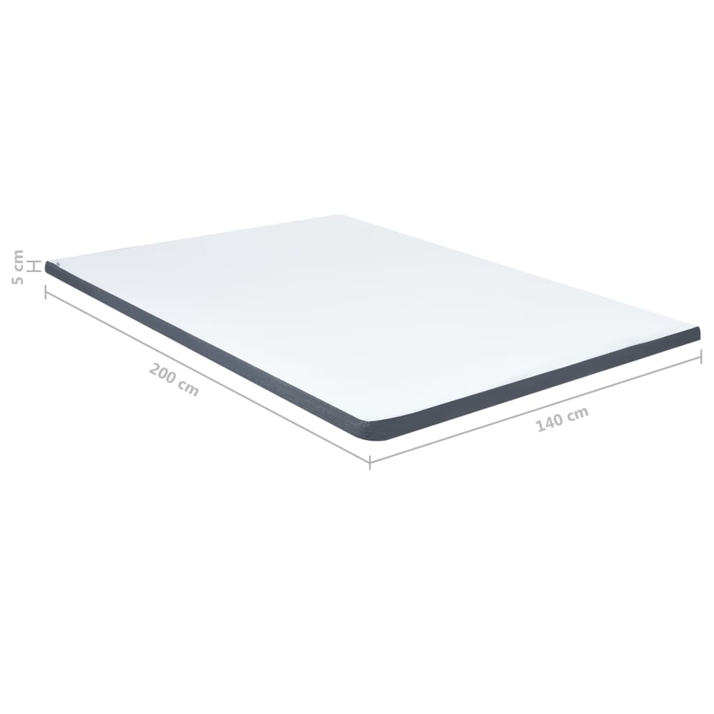 Boxspringtopmatras 200x140x5 cm medium zacht is nu te koop bij PeponiXL, paradijselijk wonen!