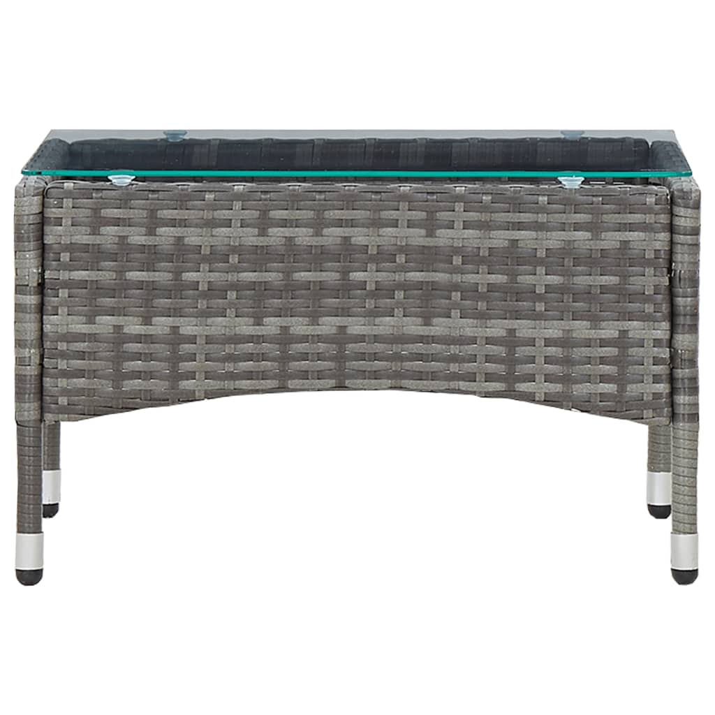 4-delige Loungeset met kussens poly rattan grijs is nu te koop bij PeponiXL, paradijselijk wonen!