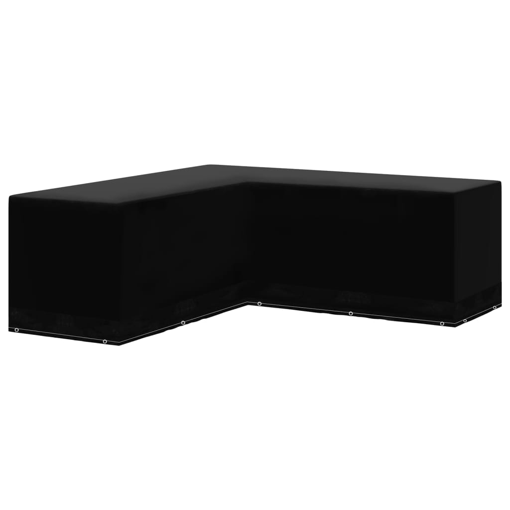 Tuinmeubelhoes L-vormig 12 oogjes 250x250x90 cm is nu te koop bij PeponiXL, paradijselijk wonen!