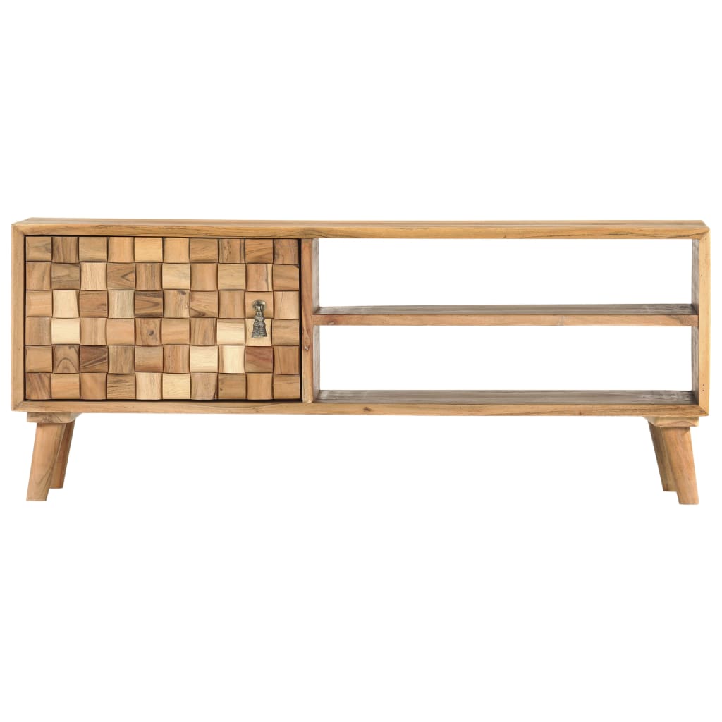 Tv-meubel 100x30x40 cm massief acaciahout is nu te koop bij PeponiXL, paradijselijk wonen!