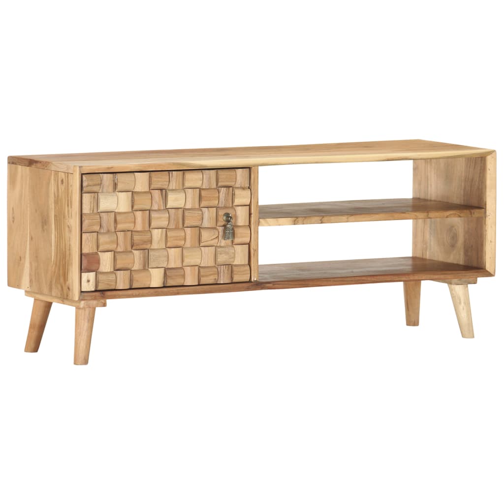 Tv-meubel 100x30x40 cm massief acaciahout is nu te koop bij PeponiXL, paradijselijk wonen!