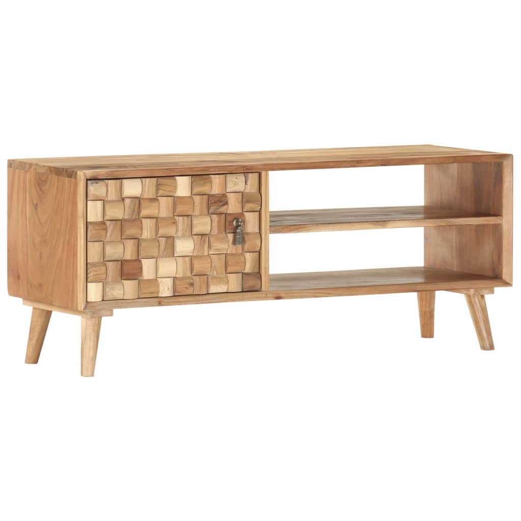 Tv-meubel 100x30x40 cm massief acaciahout is nu te koop bij PeponiXL, paradijselijk wonen!