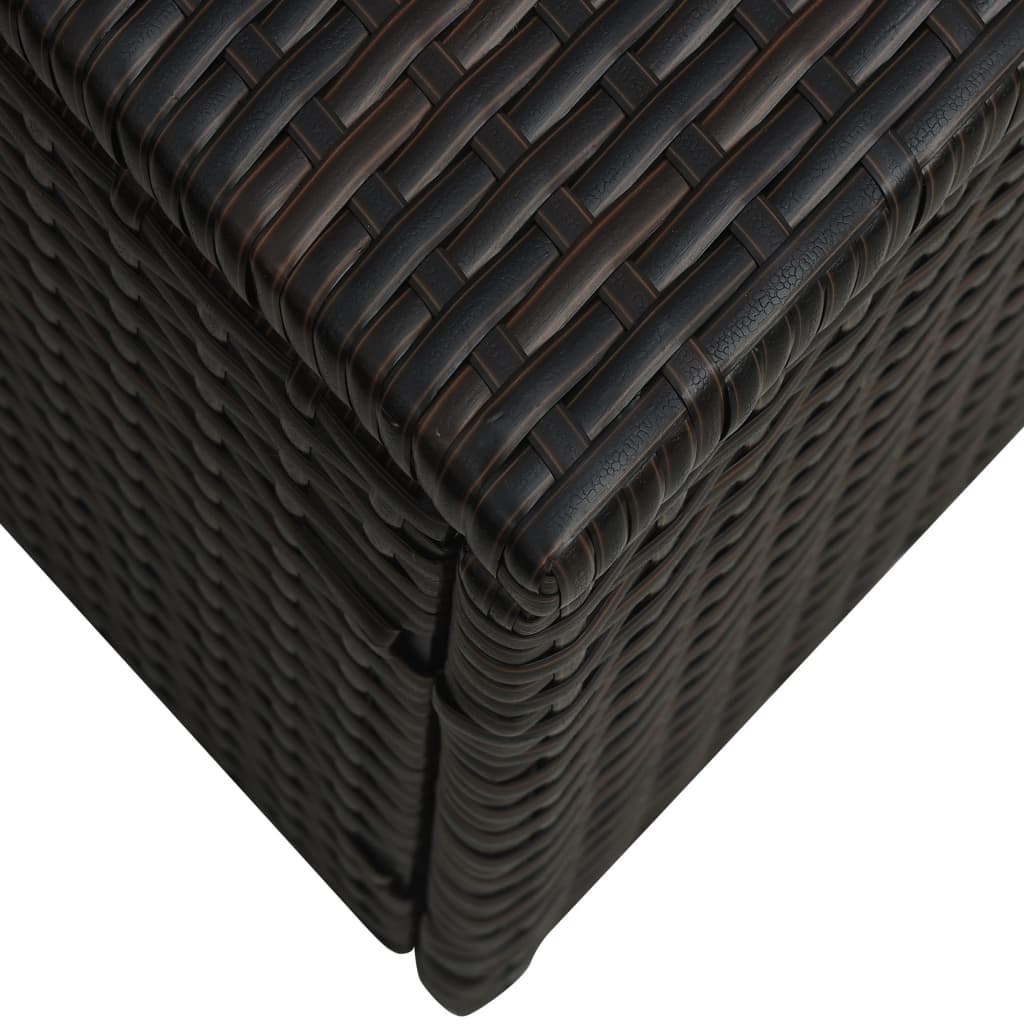 5-delige Loungeset met kussens poly rattan bruin is nu te koop bij PeponiXL, paradijselijk wonen!
