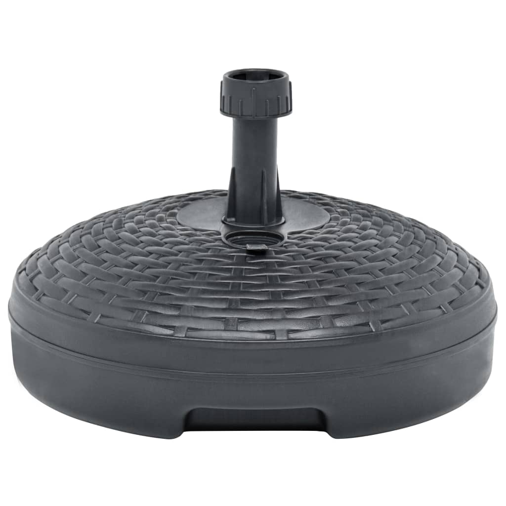 Parasolvoet gevuld zand/water 20 L kunststof rattan antraciet is nu te koop bij PeponiXL, paradijselijk wonen!