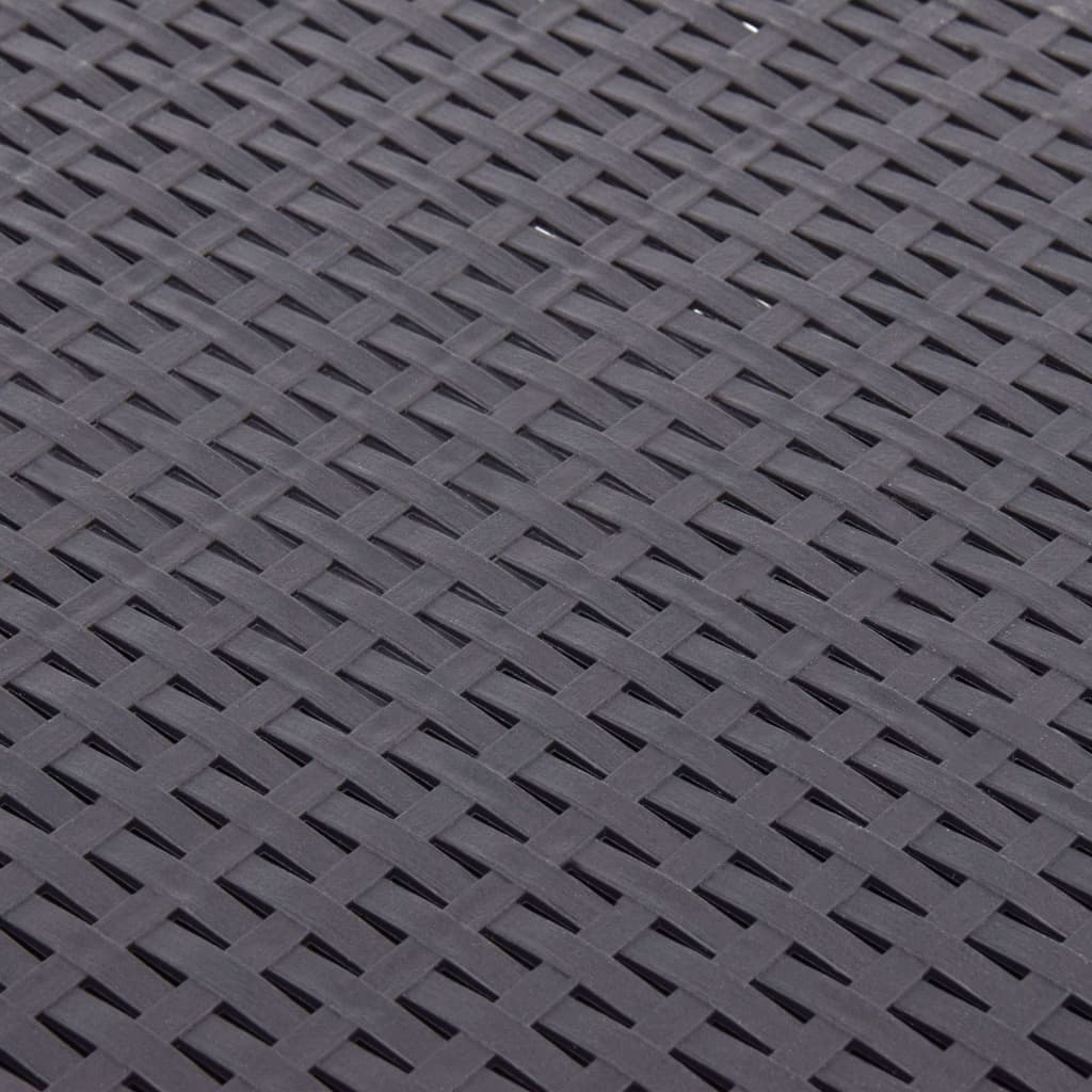 Bijzettafel 54x54x36,5 cm kunststof mokka is nu te koop bij PeponiXL, paradijselijk wonen!