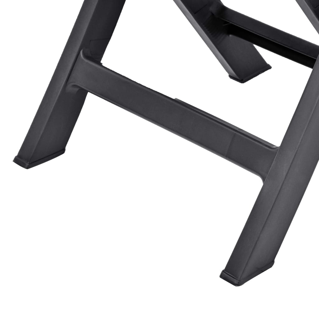 Tuinstoelen inklapbaar 2 st kunststof antraciet is nu te koop bij PeponiXL, paradijselijk wonen!