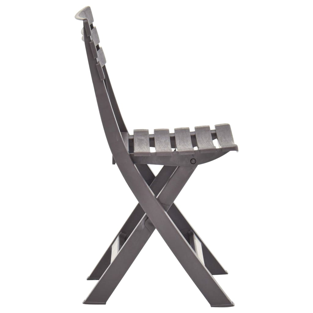 Tuinstoelen inklapbaar 2 st kunststof mokka is nu te koop bij PeponiXL, paradijselijk wonen!