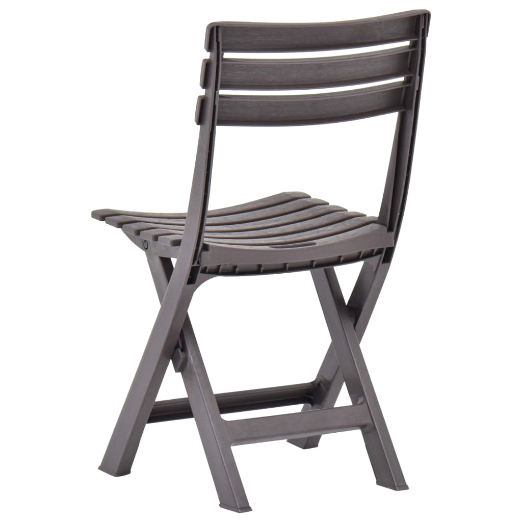 Tuinstoelen inklapbaar 2 st kunststof mokka is nu te koop bij PeponiXL, paradijselijk wonen!