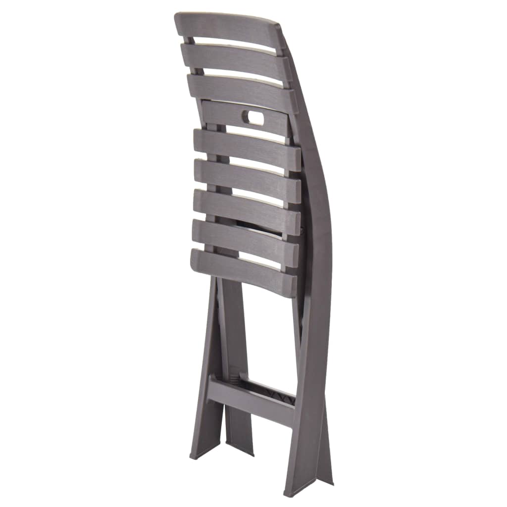 Tuinstoelen inklapbaar 2 st kunststof mokka is nu te koop bij PeponiXL, paradijselijk wonen!
