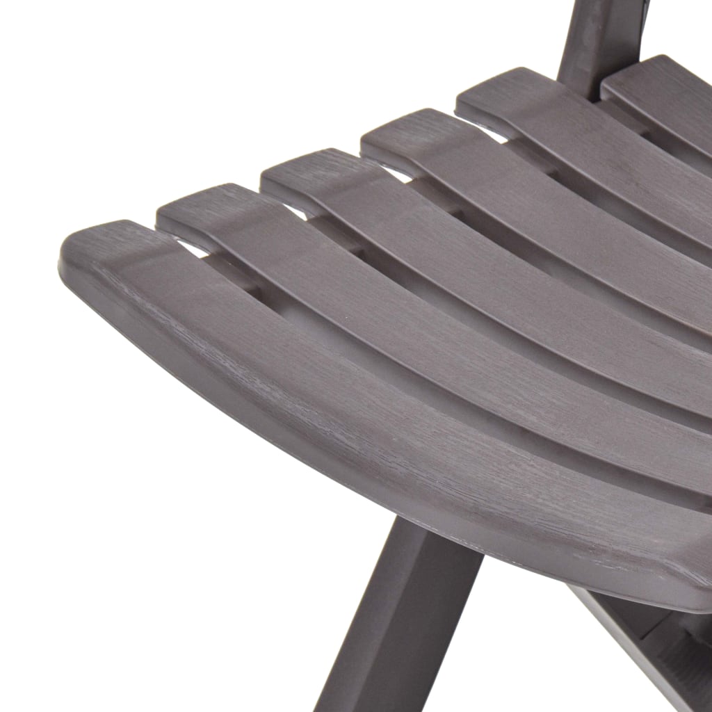 Tuinstoelen inklapbaar 2 st kunststof mokka is nu te koop bij PeponiXL, paradijselijk wonen!