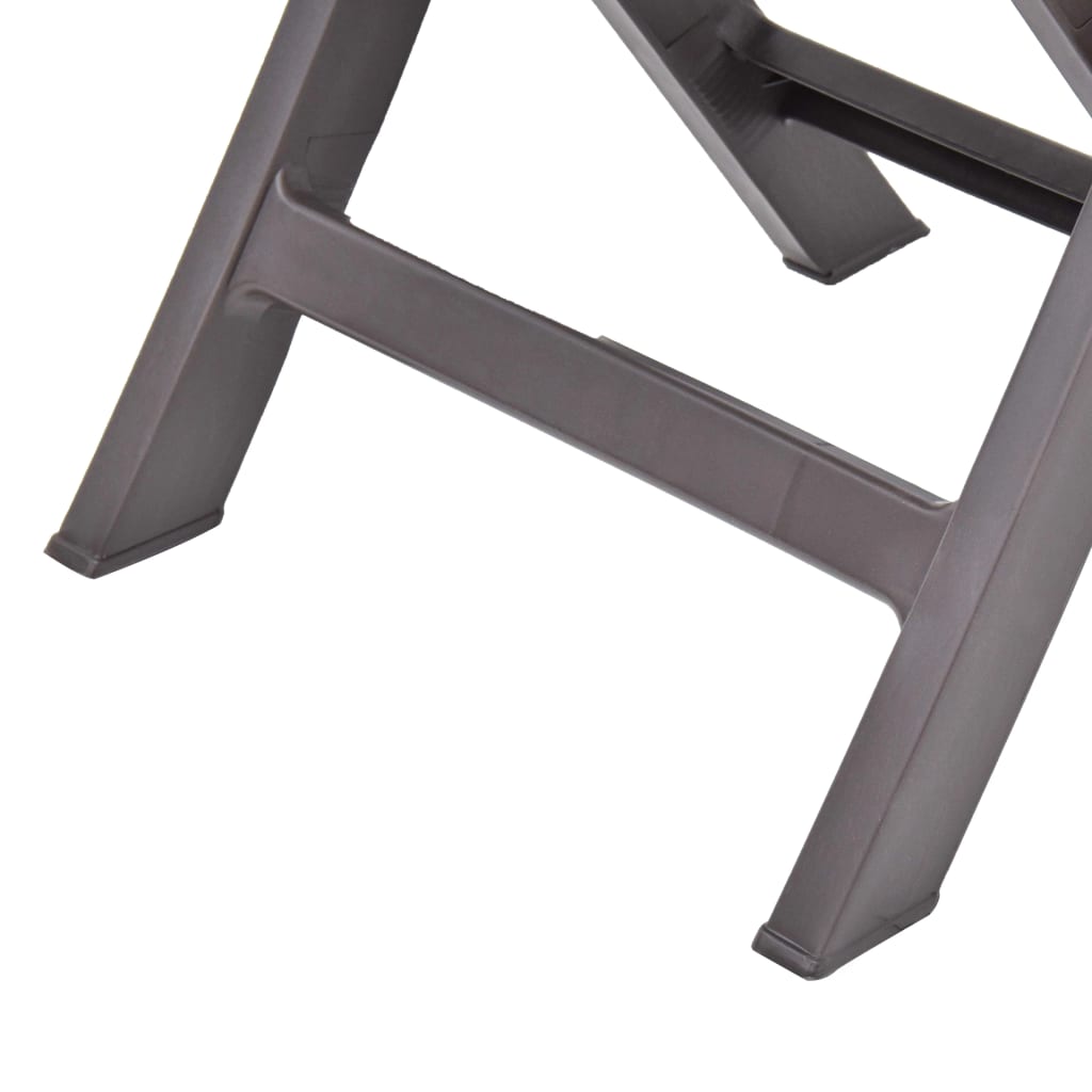 Tuinstoelen inklapbaar 2 st kunststof mokka is nu te koop bij PeponiXL, paradijselijk wonen!
