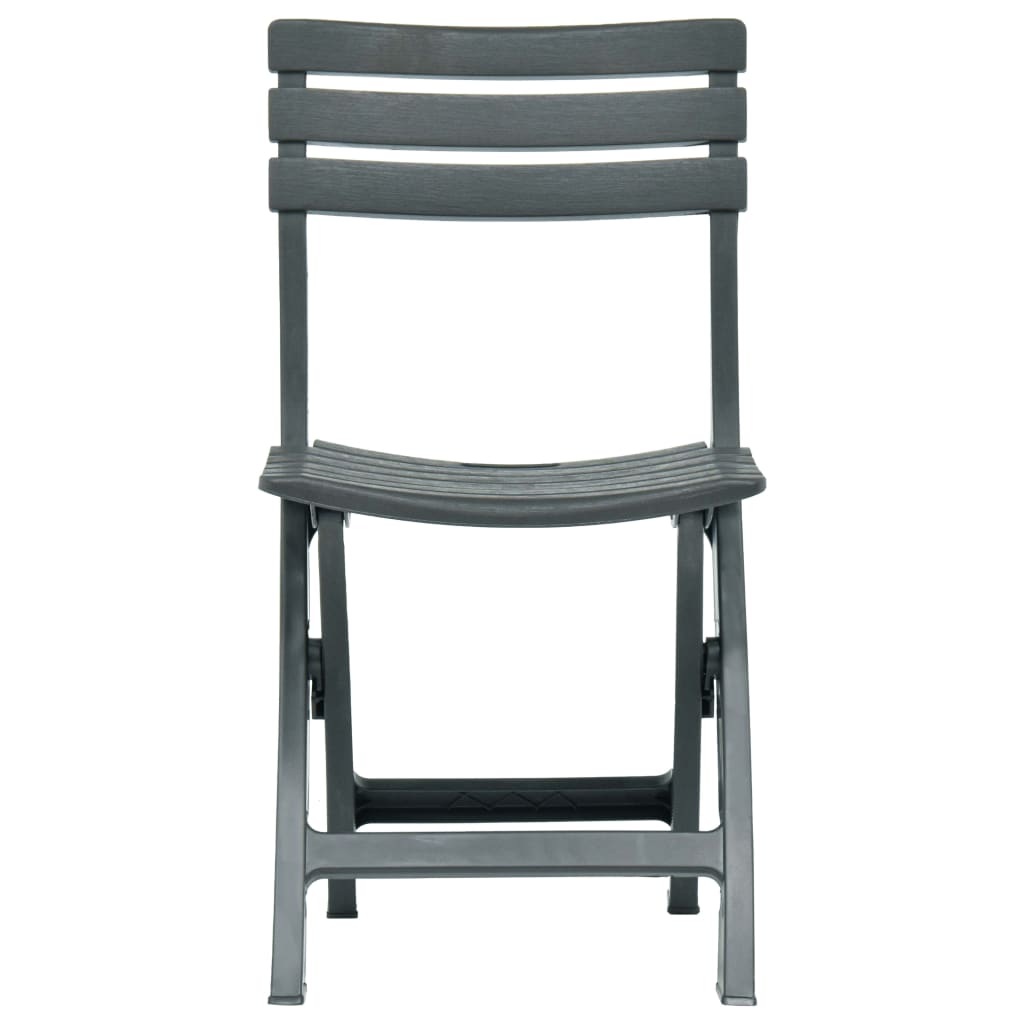 Tuinstoelen inklapbaar 2 st kunststof groen is nu te koop bij PeponiXL, paradijselijk wonen!