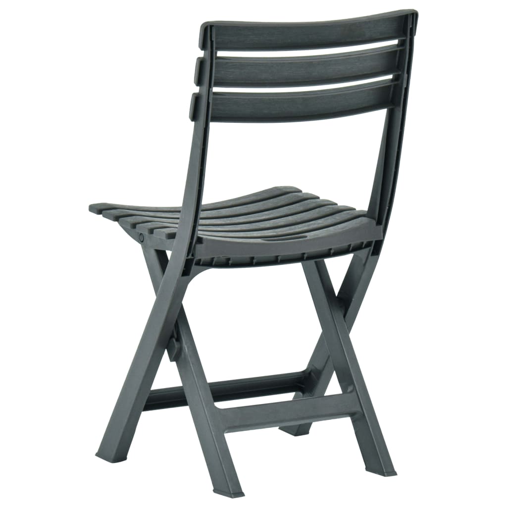 Tuinstoelen inklapbaar 2 st kunststof groen is nu te koop bij PeponiXL, paradijselijk wonen!