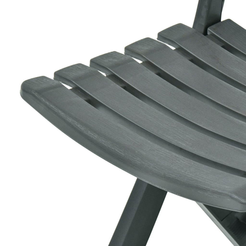 Tuinstoelen inklapbaar 2 st kunststof groen is nu te koop bij PeponiXL, paradijselijk wonen!