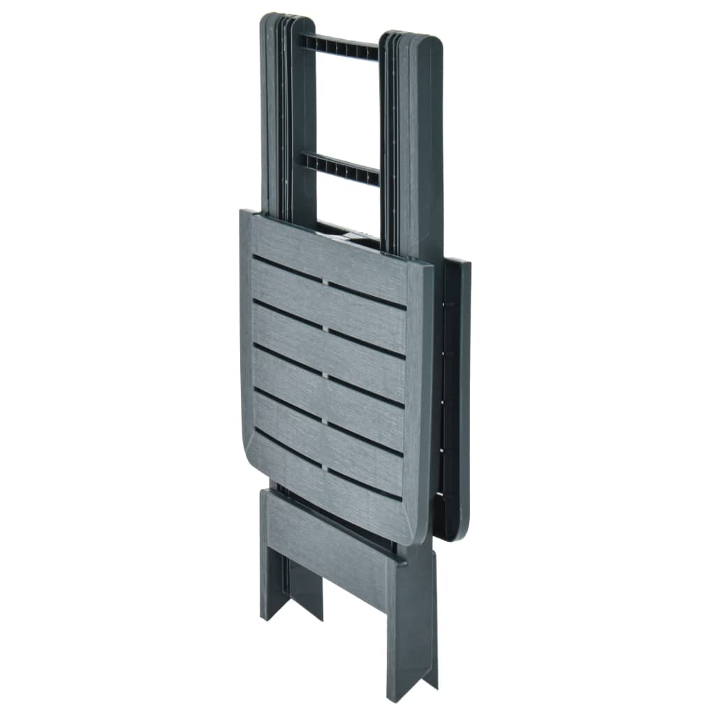 Tuintafel inklapbaar 79x72x70 cm kunststof groen is nu te koop bij PeponiXL, paradijselijk wonen!