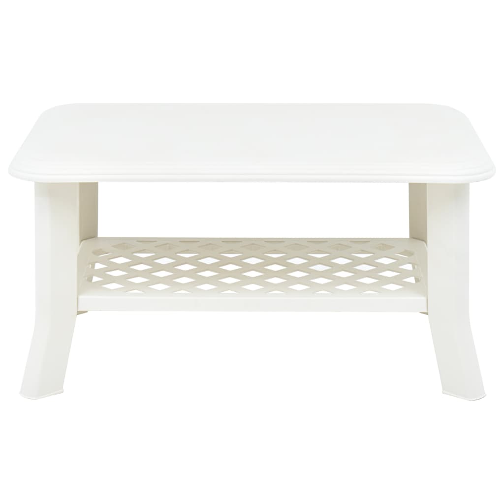 Salontafel 90x60x46 cm kunststof wit is nu te koop bij PeponiXL, paradijselijk wonen!
