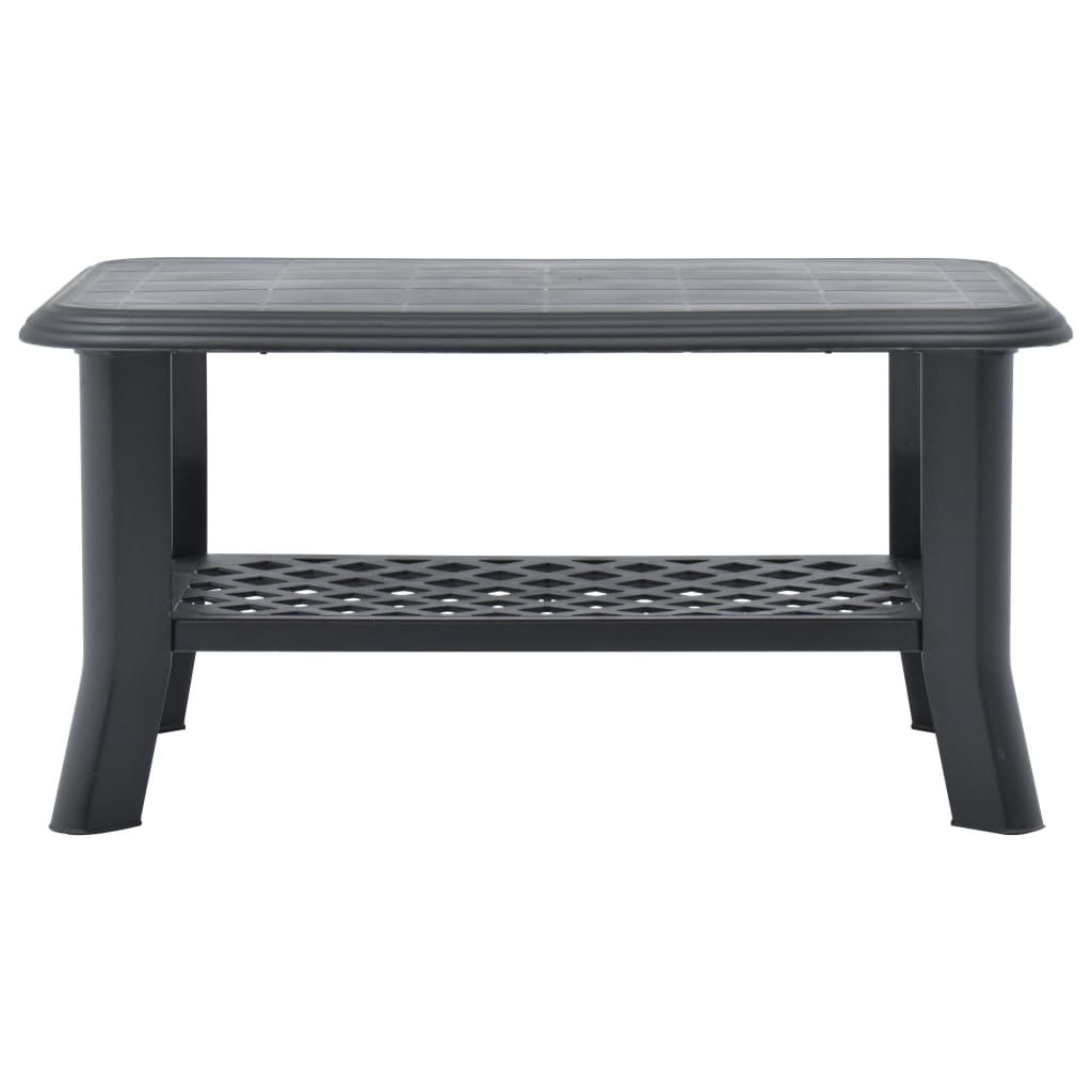 Salontafel 90x60x46 cm kunststof antraciet is nu te koop bij PeponiXL, paradijselijk wonen!