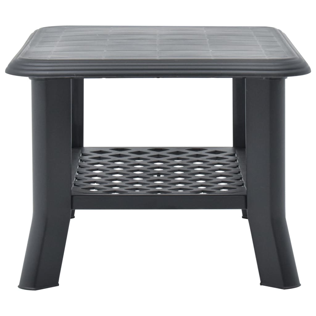 Salontafel 90x60x46 cm kunststof antraciet is nu te koop bij PeponiXL, paradijselijk wonen!