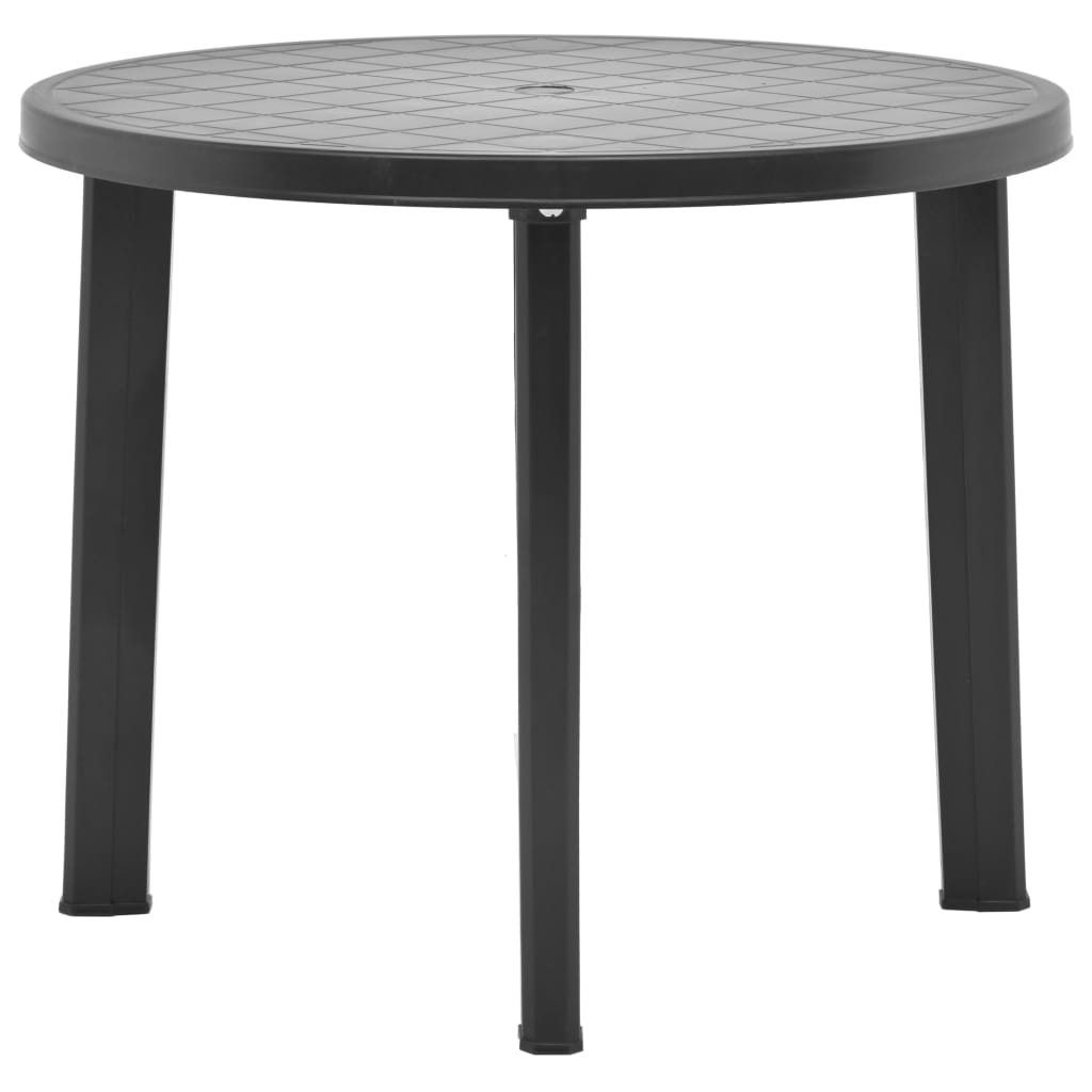 Tuintafel 89 cm kunststof antraciet is nu te koop bij PeponiXL, paradijselijk wonen!
