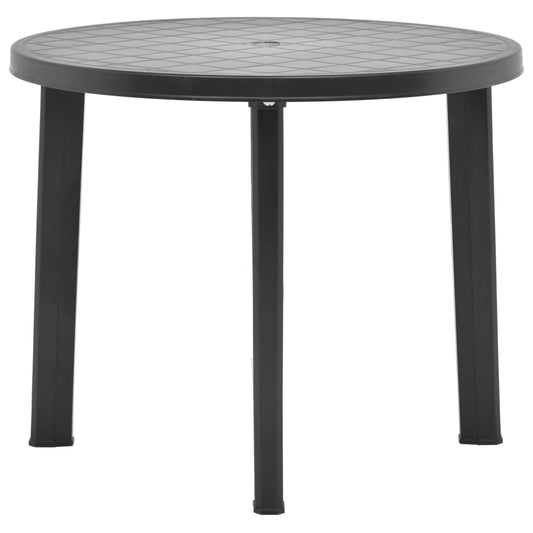 Tuintafel 89 cm kunststof antraciet is nu te koop bij PeponiXL, paradijselijk wonen!