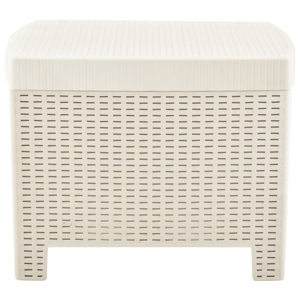 3-delige Loungeset kunststof wit is nu te koop bij PeponiXL, paradijselijk wonen!