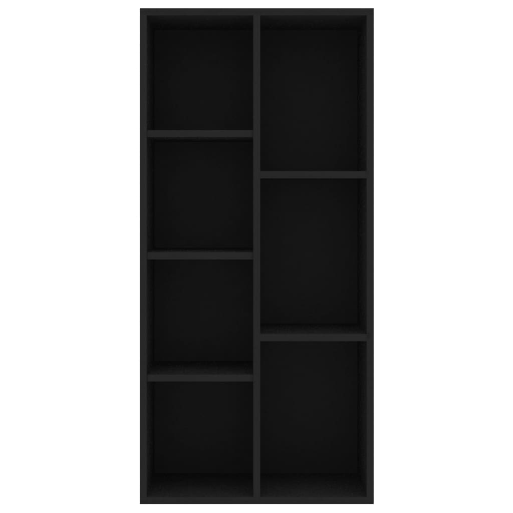 Boekenkast 50x25x106 cm bewerkt hout zwart is nu te koop bij PeponiXL, paradijselijk wonen!