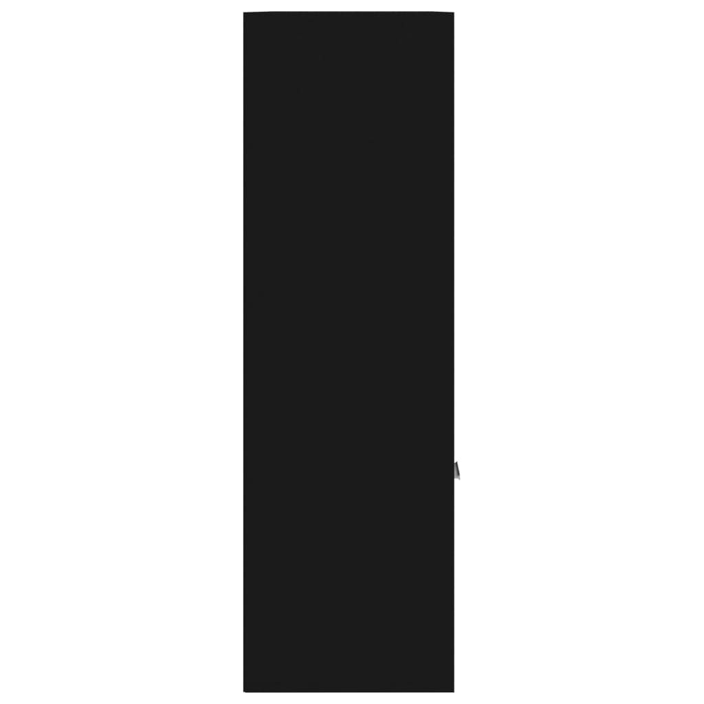 Boekenkast 98x30x98 cm bewerkt hout zwart is nu te koop bij PeponiXL, paradijselijk wonen!