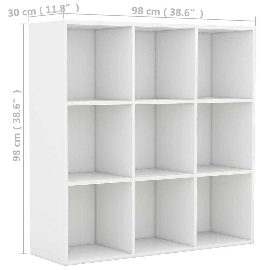 Boekenkast 98x29x97,5 cm bewerkt hout wit is nu te koop bij PeponiXL, paradijselijk wonen!