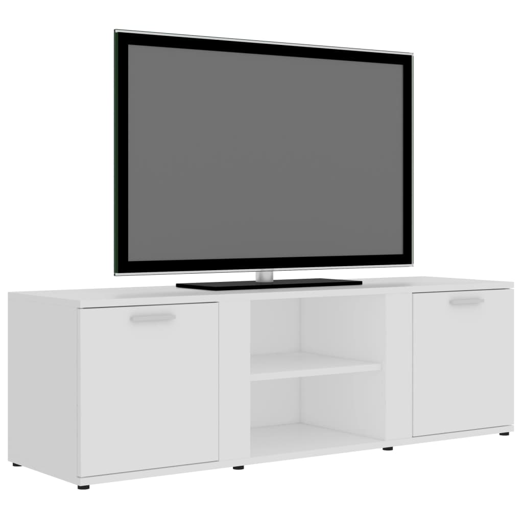 Tv-meubel 120x34x37 cm bewerkt hout wit is nu te koop bij PeponiXL, paradijselijk wonen!