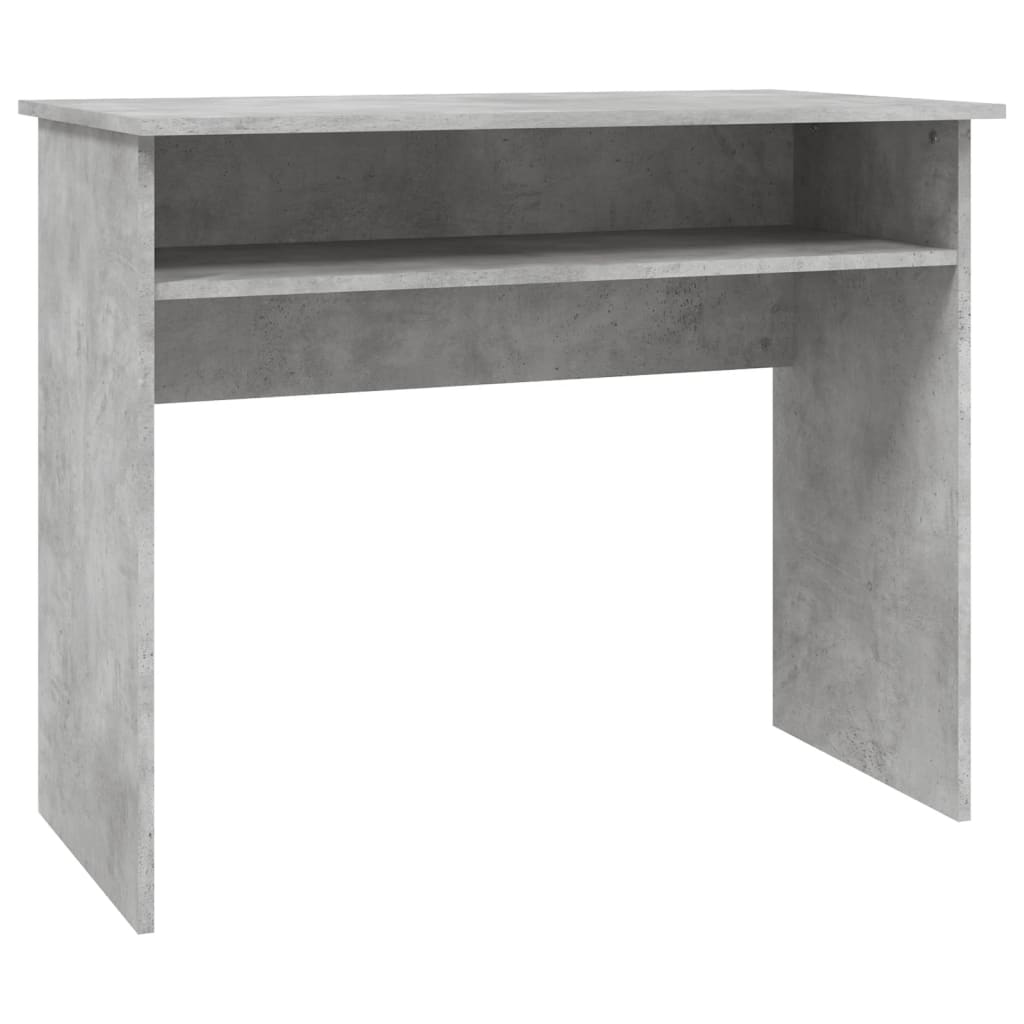 Bureau 90x50x74 cm bewerkt hout betongrijs is nu te koop bij PeponiXL, paradijselijk wonen!