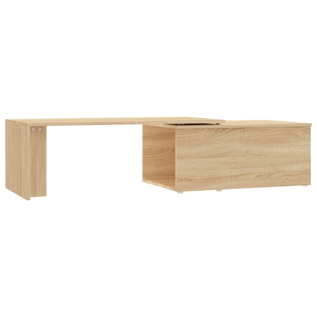 Salontafel 150x50x35 cm bewerkt hout sonoma eikenkleurig is nu te koop bij PeponiXL, paradijselijk wonen!