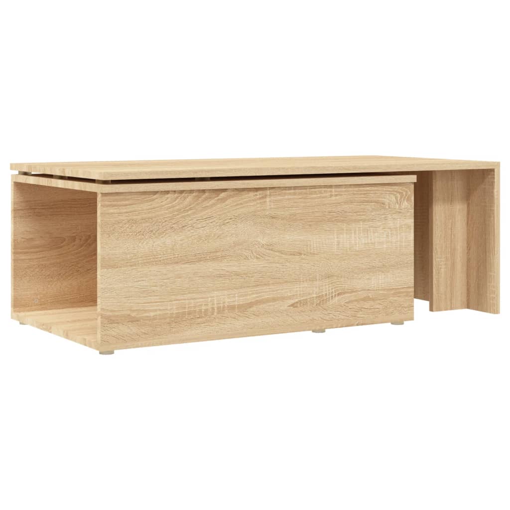 Salontafel 150x50x35 cm bewerkt hout sonoma eikenkleurig is nu te koop bij PeponiXL, paradijselijk wonen!