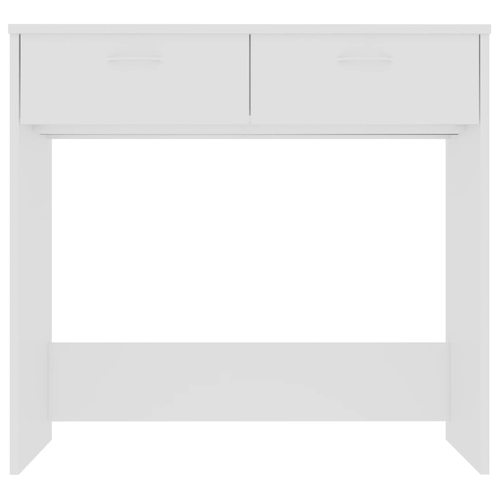 Bureau 80x40x75 cm bewerkt hout wit is nu te koop bij PeponiXL, paradijselijk wonen!