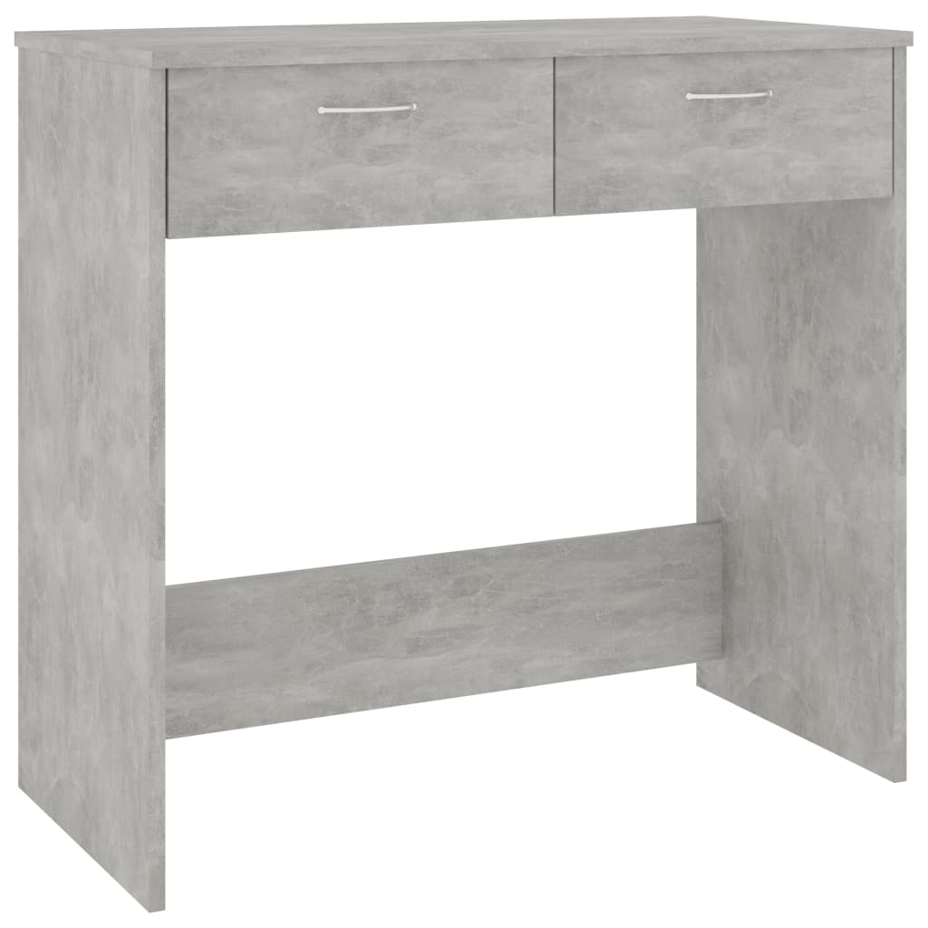 Bureau 80x40x75 cm bewerkt hout betongrijs is nu te koop bij PeponiXL, paradijselijk wonen!