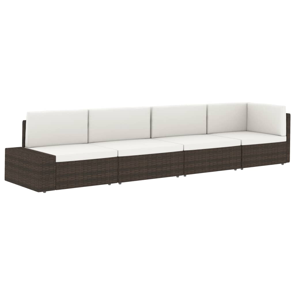 Hoekbank met linkerarmleuning sectioneel poly rattan zwart is nu te koop bij PeponiXL, paradijselijk wonen!
