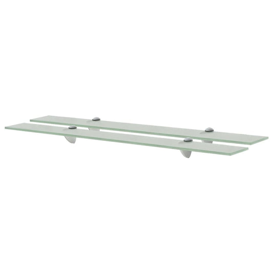 Schappen zwevend 2 st 80x10 cm 8 mm glas is nu te koop bij PeponiXL, paradijselijk wonen!