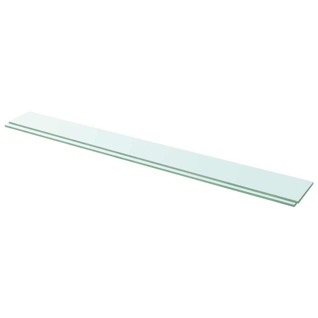 Schappen 2 st 110x12 cm glas transparant is nu te koop bij PeponiXL, paradijselijk wonen!
