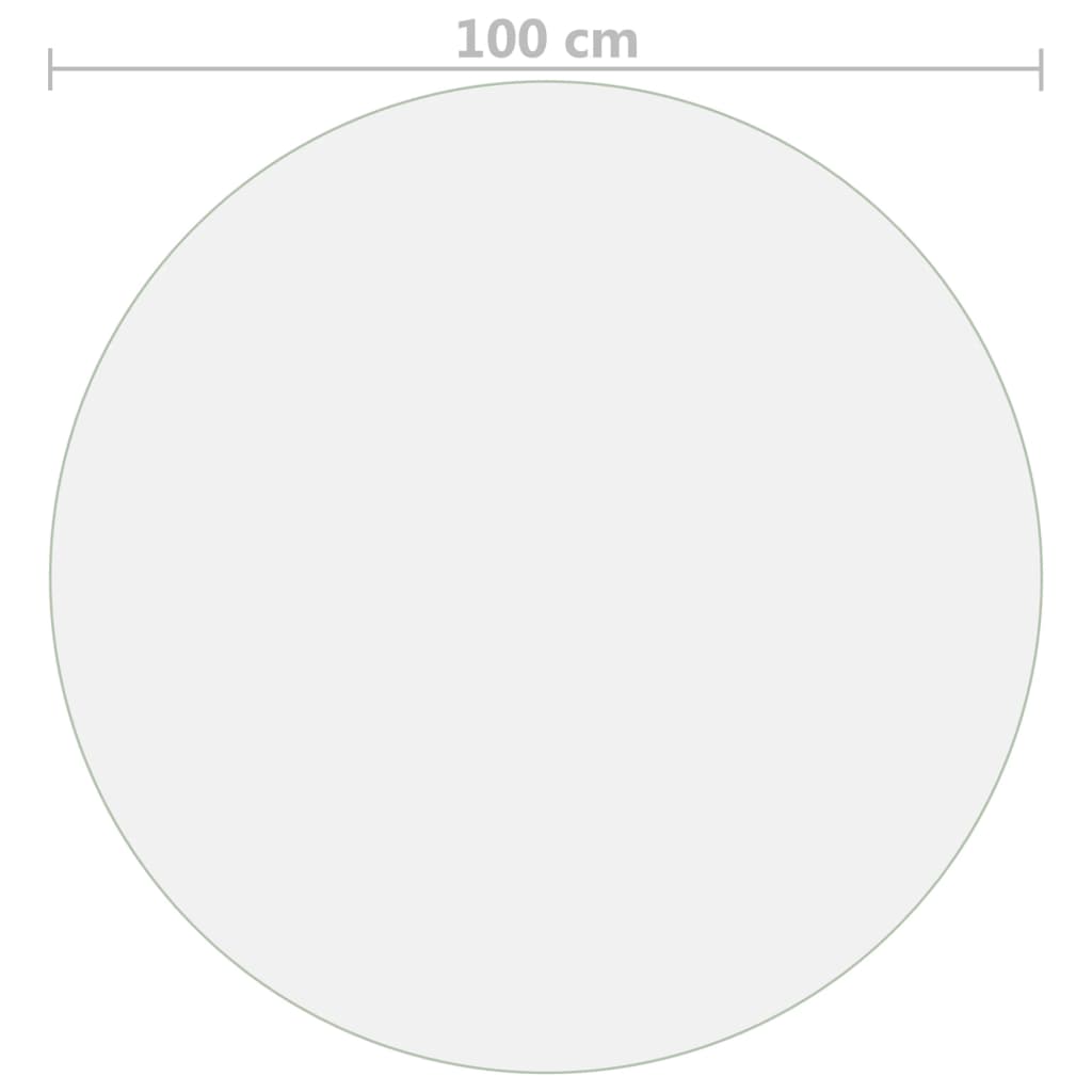 Tafelbeschermer Ø100 cm 1,6 mm PVC mat is nu te koop bij PeponiXL, paradijselijk wonen!