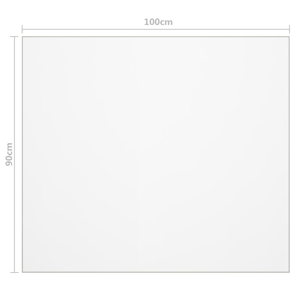 Tafelbeschermer 100x90 cm 1,6 mm PVC transparant is nu te koop bij PeponiXL, paradijselijk wonen!
