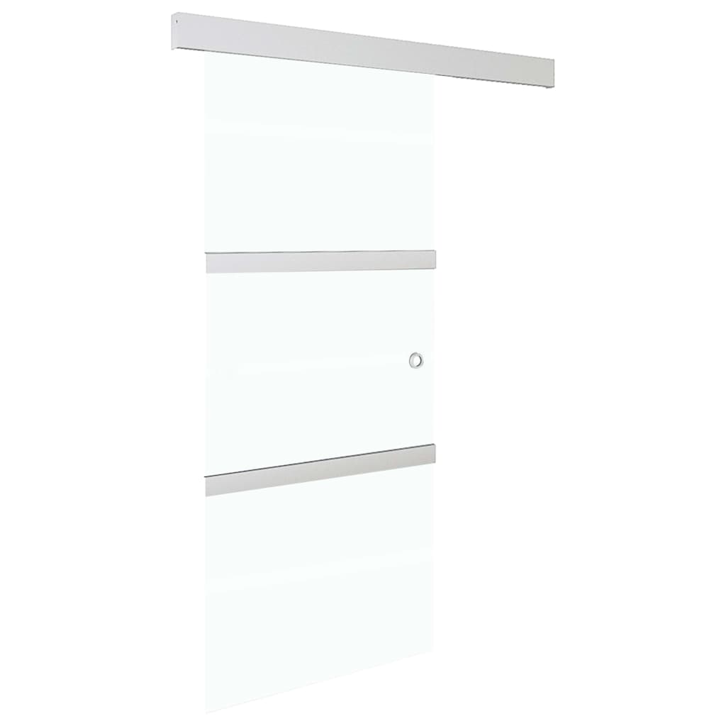 Schuifdeur met zachte stops 76x205 cm ESG-glas en aluminium is nu te koop bij PeponiXL, paradijselijk wonen!