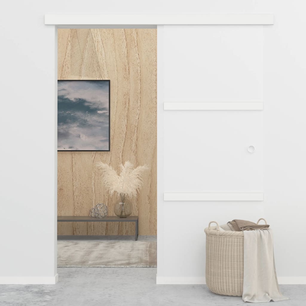 Schuifdeur met zachte stops 76x205 cm ESG-glas en aluminium is nu te koop bij PeponiXL, paradijselijk wonen!