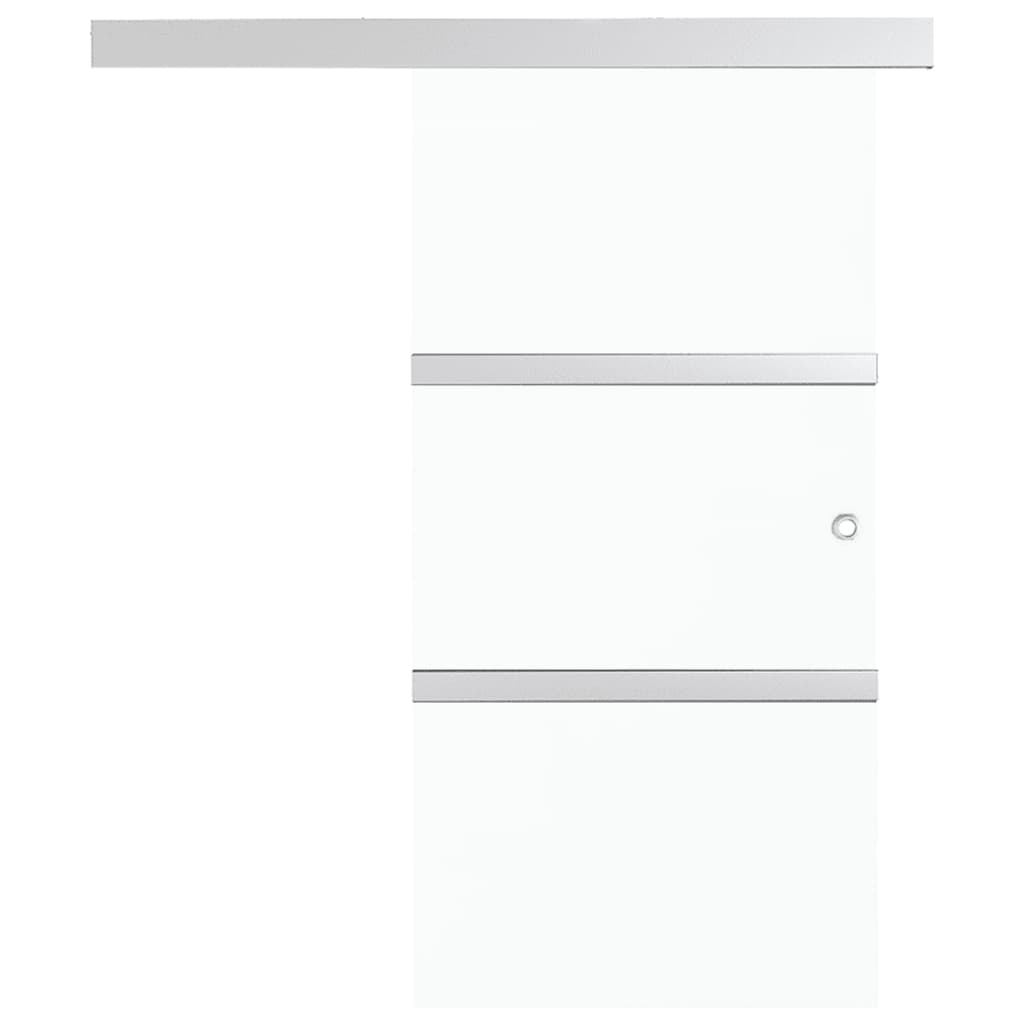 Schuifdeur met zachte stops 76x205 cm ESG-glas en aluminium is nu te koop bij PeponiXL, paradijselijk wonen!