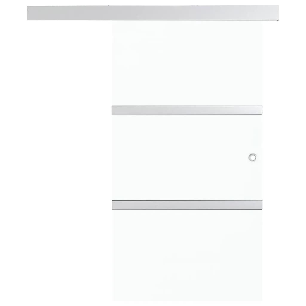 Schuifdeur met zachte stops 90x205 cm ESG-glas en aluminium is nu te koop bij PeponiXL, paradijselijk wonen!