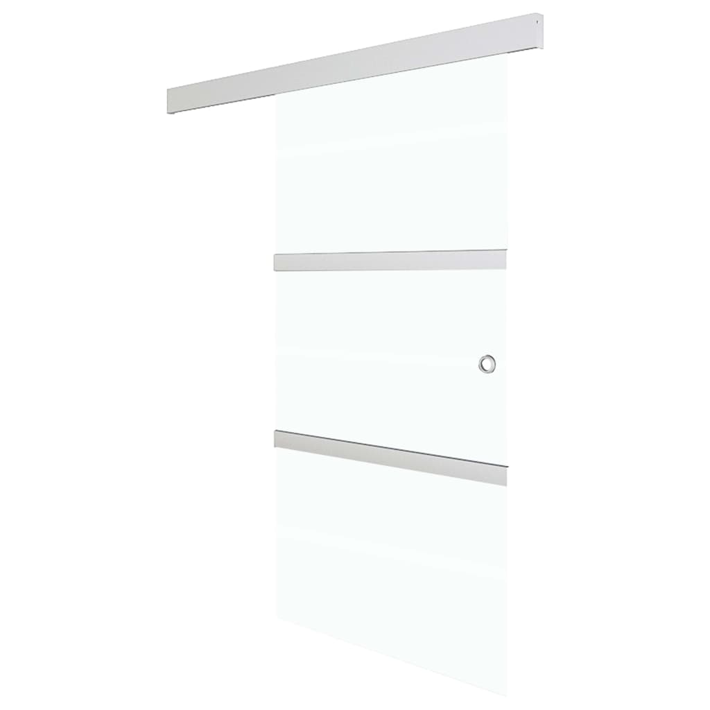 Schuifdeur met zachte stops 76x205 cm ESG-glas en aluminium is nu te koop bij PeponiXL, paradijselijk wonen!