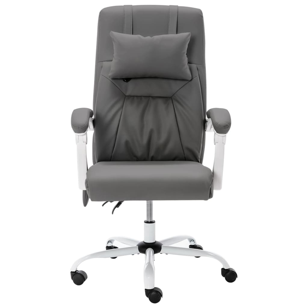 Kantoormassagestoel kunstleer grijs is nu te koop bij PeponiXL, paradijselijk wonen!