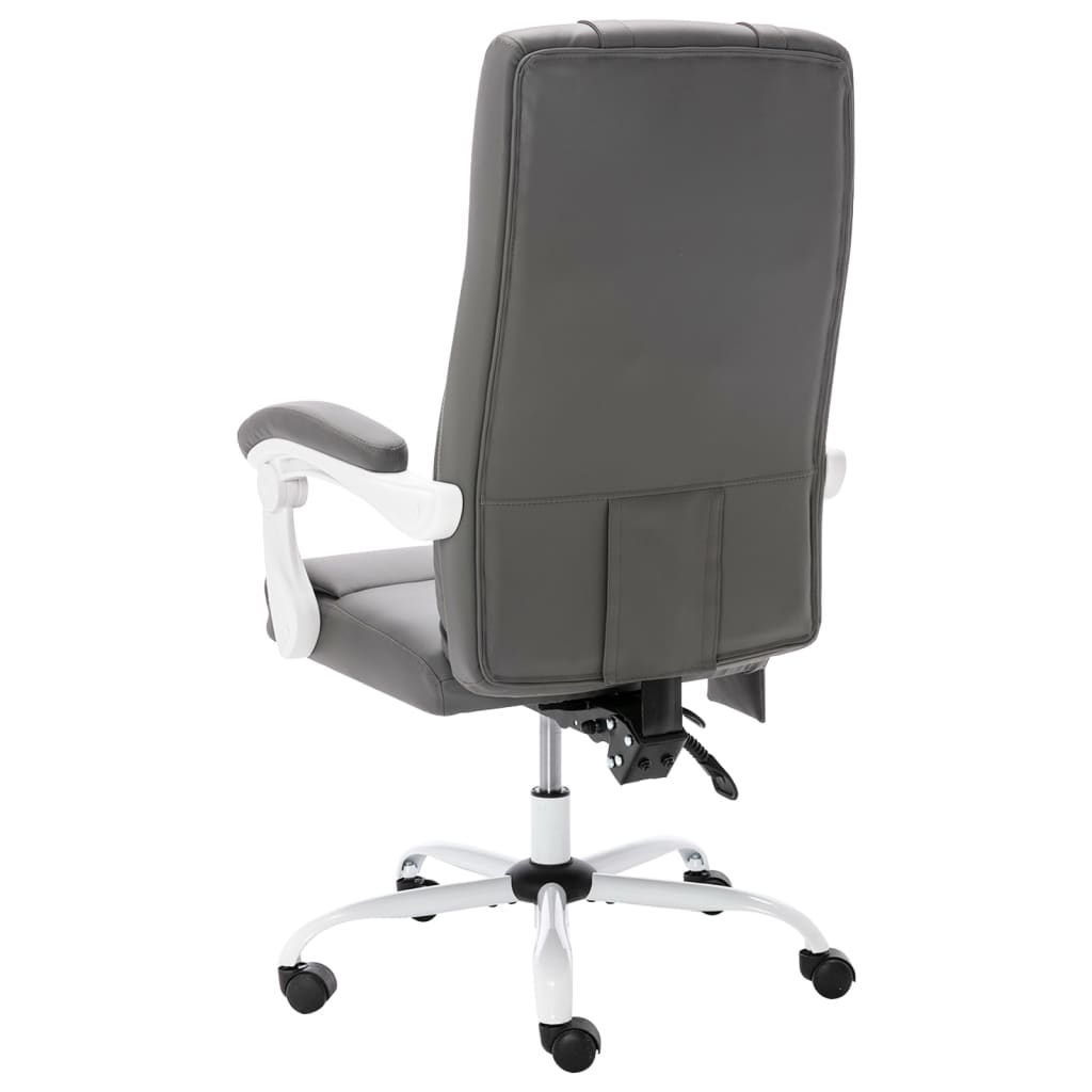Kantoormassagestoel kunstleer grijs is nu te koop bij PeponiXL, paradijselijk wonen!