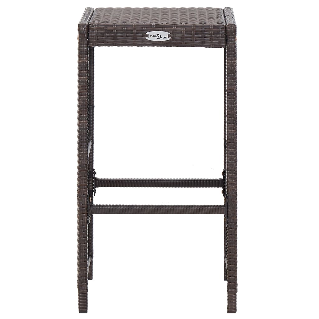 7-delige Tuinbarset met kussens poly rattan bruin is nu te koop bij PeponiXL, paradijselijk wonen!