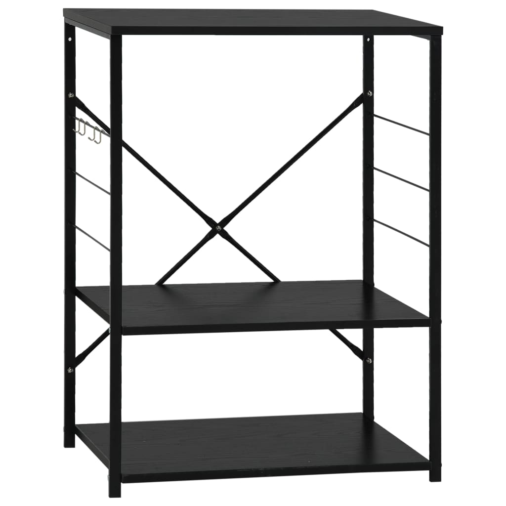 Magnetronkast 60x39,6x79,5 cm bewerkt hout zwart is nu te koop bij PeponiXL, paradijselijk wonen!