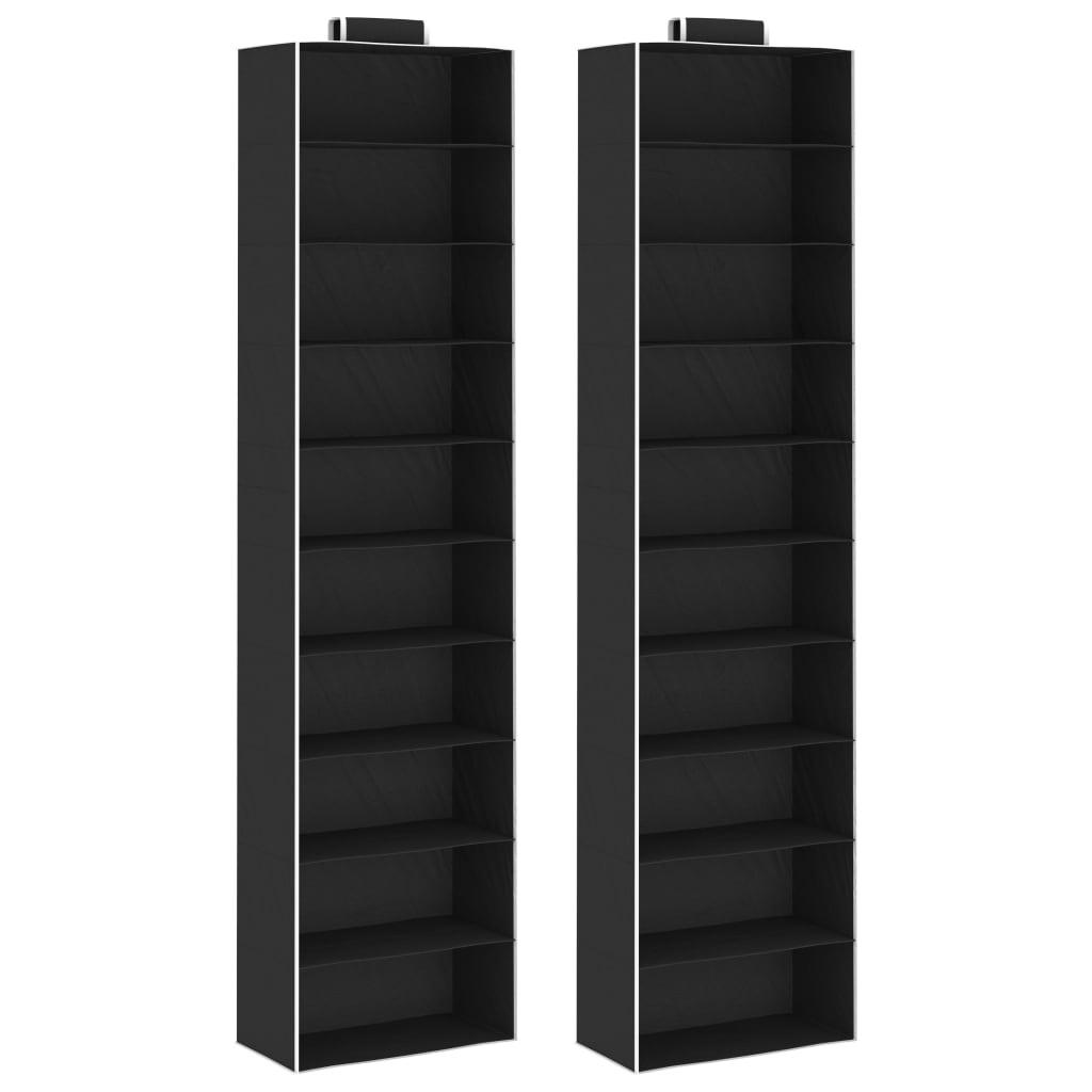 Kledingorganisers hangend 2 st met 10 schappen stof is nu te koop bij PeponiXL, paradijselijk wonen!